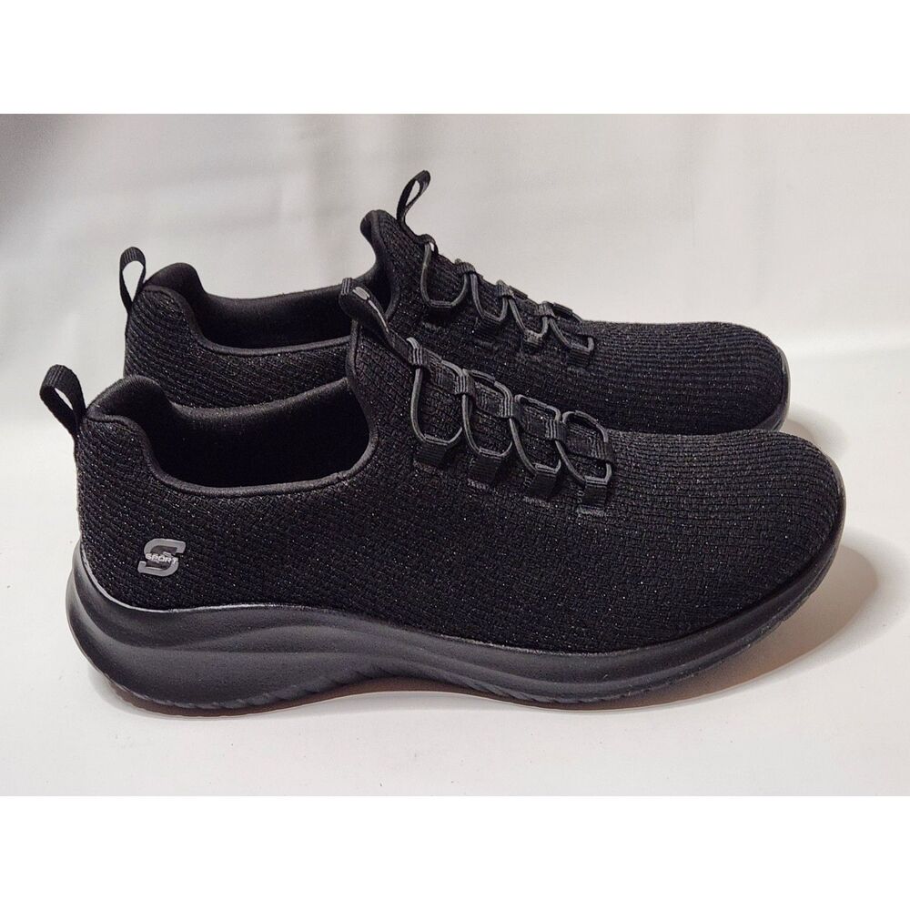 S Sport by Skechers Memory Foam Cushioned No Tie Shoes Women's 7.5 Black